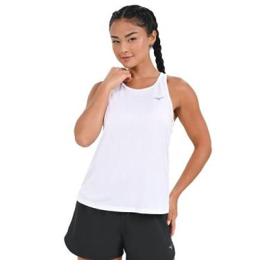 Imagem de Regata de Corrida Feminina Mizuno Nirvana, Branco, GG