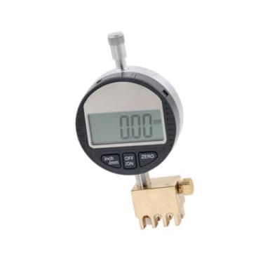Imagem de YIJU Medidor de ação de corda de guitarra com base de latão 0005" (0,01 mm) Ferramenta de medição de altura de corda de guitarra para violões, for 9.5 Inch Radius