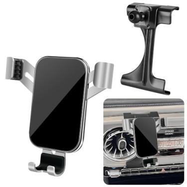 Imagem de LUNQIN Suporte de telefone de carro para Mercedes Benz G-Class 2025 G550 G580 G63 W463 G Wagon Acessórios interiores automotivos Melhor suporte de celular suporte de celular suporte de tela de