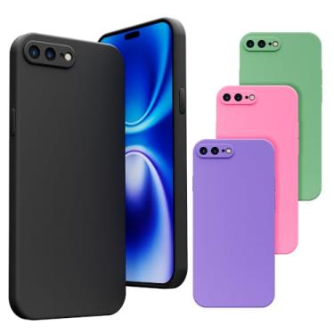 Imagem de Capa Capinha Case Compatível Apple iPhone 7/8 PLUS Silicone Veludo Premium [2ASHOP] (ROXO)