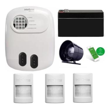 Imagem de Kit De Alarme Com 03 Sensor De Presença Sem Fio Intelbras