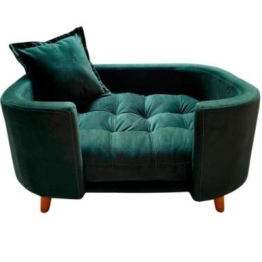 Imagem de Sofá Caminha Pet Luxo em Sued Premium - Sua Casa Decor, Verde Musgo