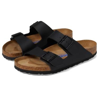 Imagem de Birkenstock 551253 Unisex Arizona Soft Footbed Birko-Flor Sandals, Black, 43 N EU/12-12.5 2A(N) US Women/10-10.5 2A(N) US Men