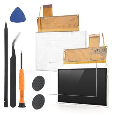 Imagem de Substituição de tela para PSP 1000 para Sony PSP 1000 LCD Display Touch Screen Digitalizador Substituição com ferramentas (preto