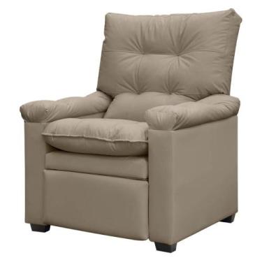 Imagem de Poltrona do Papai Reclinável Imperador Couro Facto Capuccino - SOFA ST