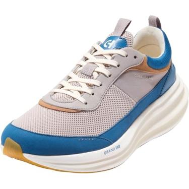 Imagem de Cole Haan Originalgrand Quadstreak Tênis de corrida masculino, Paloma/azul escuro/marfim, 41