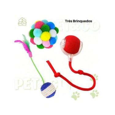 Imagem de Monte seu Kit de Brinquedos para Gatos  Bolinhas Inteligentes - NoBran