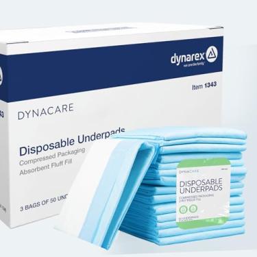 Imagem de Almofadas descartáveis Dynarex 23 x 36 (45 g) 3/50/Cs