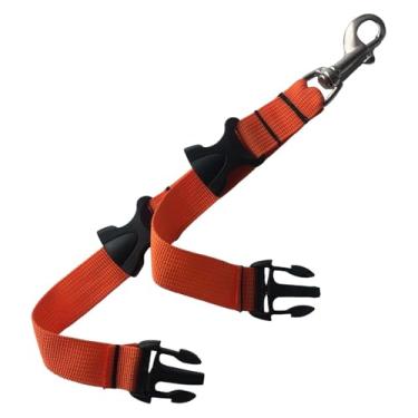 Imagem de Colaxi Correia de retenção para nadadeiras de mergulho Correia de retenção para snorkel de reposição para equipamentos Fivela de liberação rápida para, Laranja