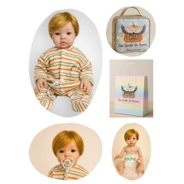 Imagem de Bebê Reborn Menino Corpo de Silicone Realista 49cm