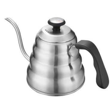 Imagem de Chaleira Inox 1,2L com Bico de Ganso e Termômetro Integrado para Café Coado e Método Barista
