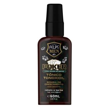 Imagem de Tônico Cabelo e Barba Poker Bomba de Crescimento Felps Men - 60ml