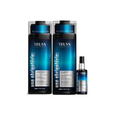 Imagem de Kit Truss Uso Obrigatório - Shampoo 300ml, Condicionador 300ml e Óleo 60ml