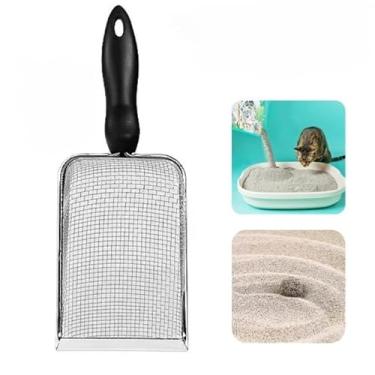 Imagem de Pá para Areia de Gatos Pazinha Higiênica Prática com Peneira Coletora Limpeza de Areia para Animais Antiderrapante(2.8mm)