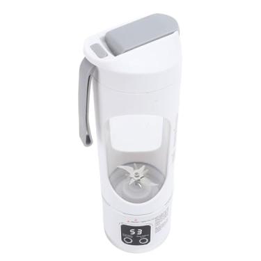 Imagem de Mingzhe Portátil Juicer Cup Liquidificador De Viagem Pequeno Liquidificador De Frutas Automático Recarregável USB On The Go (Branco)