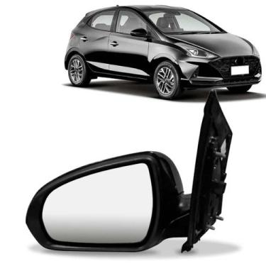 Imagem de Retrovisor Elétrico C/ Pisca Capa Preta Hb20 2020 A 2022 - SP ACESSÓRI
