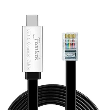 Imagem de FEANTEEK Cabo de console USB C RJ45 para laptops Mac Cabo de console USB para Cisco, Netgear, LINKSYS, switches de roteadores D-Link