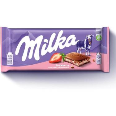 Imagem de Milka Strawberry Morango 100g