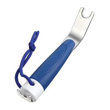 Imagem de Fenteer Ferramenta de encaixe para de barco, tendas práticas para velejadores, roupas de pescador, que não afundam na água, toldos de metal duráveis, Azul