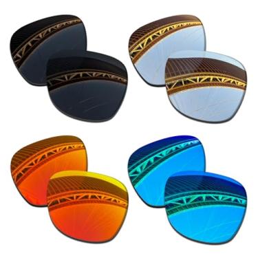 Imagem de LenzProse Lentes de reposição polarizadas de 1,5 mm para óculos de sol Ray-Ban Meta Wayfarer RW4006 50 mm, antiarranhões | Ajuste perfeito