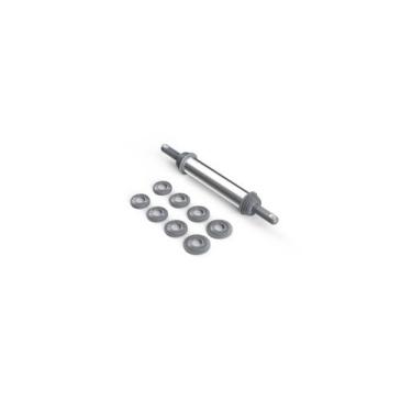 Imagem de Rolo De Massa Profissional 28cm Cromado Com Reguladores AND - Anodilar