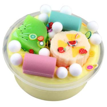 Imagem de New Fruit Banana Algodão Mud Puff Slime-putty Scented Stress Kids-clay