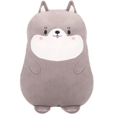 Imagem de Huoguo macio husky anime travesseiro de pelúcia bonito brinquedo de pe