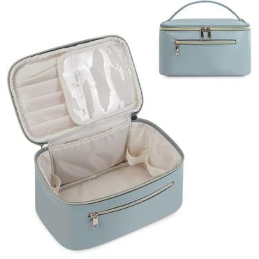 Imagem de Bolsa de maquiagem Wandering Nature Travel Organizer Vegan Leather