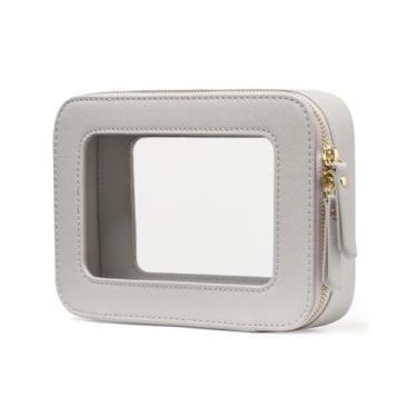 Imagem de Estojo de maquiagem transparente, bolsa de higiene, viagem, Popvibe, b