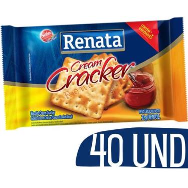 Imagem de Bolacha Biscoito em Sache Renata Cream Cracker - 40 und