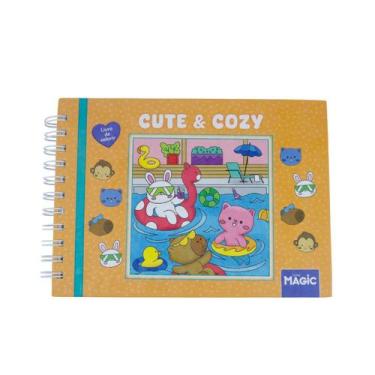 Imagem de Livro de Colorir Cute & Cozy Desenhos Bob Goods Capa Dura - Livros Mag