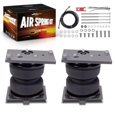 Imagem de maXpeedingrods Kit de sacos de suspensão a ar traseira de 2,268 kg para Dodge Ram 2500 2014-2024 2WD 4WD Air Helper Spting Kit com amortecedor Jounce cinza