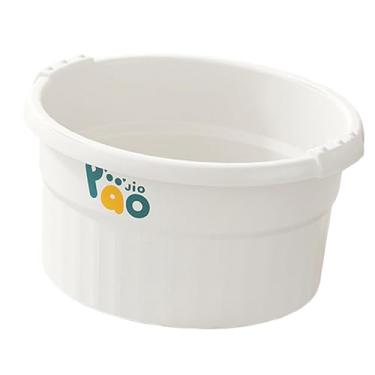 Imagem de Kokiya Banheira para Pés, Lavatório para Pés, Balde Leve, Prático E Resistente para Imersão Dos Pés com Pontos de Massagem para Relaxamento Dos Pés, Branco, L
