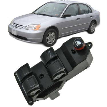 Imagem de Botao Interruptor Vidro Eletrico Civic 2001 2005 2002 2006