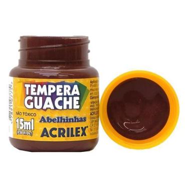 Imagem de Tinta Guache Acrilex 15 ml Marrom - Oba Oba