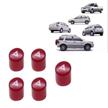 Imagem de Botao Do Pisca Alerta ( 5 Unidades ) - ( Fiesta Zetec Endura E Rocam E