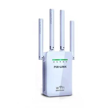 Imagem de Repetidor de Sinal Wifi 2800m 4 Antenas Amplificador De Sinal