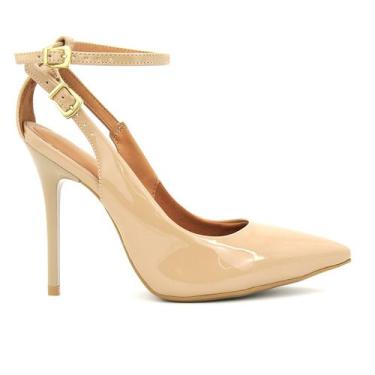 Imagem de Sapato Feminina Vizzano Original Scarpin Bico Fino Social 17, 36, Bege