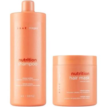 Imagem de Kit Braé Stages Nutrition Shampoo 1000ml e Mask 500g