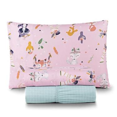 Imagem de Jogo de Cama Lençol Lutti Solteiro Infantil 200 Fios Estampado 3 Peças