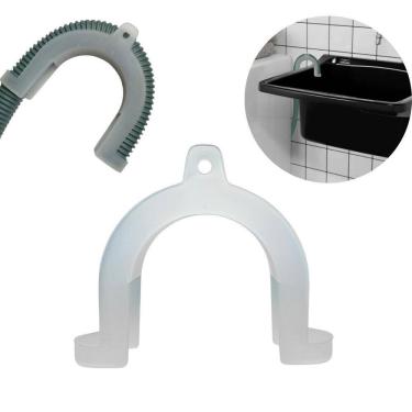 Imagem de Suporte Curva Mangueira Saída Água Máquina Lavar Universal