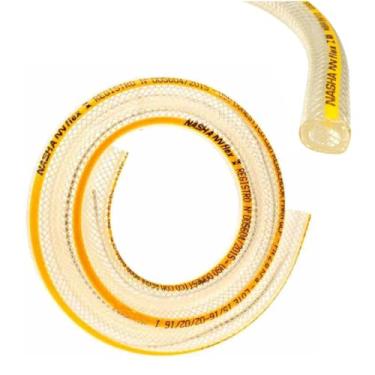 Imagem de Mangueira para Gás GLP PVC Flexível Reforçado com Trama de Poliéster 1,25 m de Comprimento 10 mm de Diâmetro