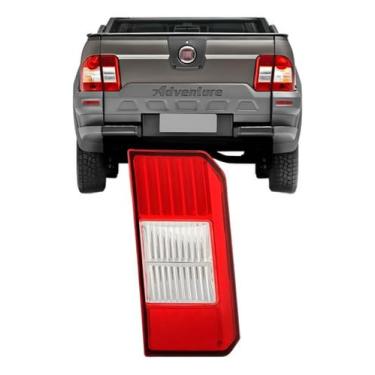 Imagem de Lanterna Traseira Lado Esquerdo LE Tampa Strada 2009 a 2013 Substituição Automotiva Encaixe Preciso Iluminação Segura Material Resistente Instalação Prática Durável