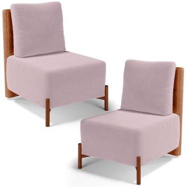 Imagem de Kit 02 Poltronas Decorativas Sala De Estar Living Hungria L02 material