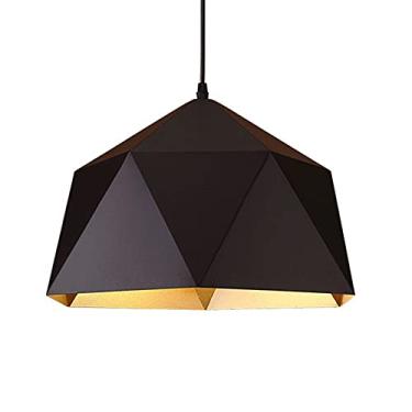 Imagem de CHENKUI Luminária pendente de casa de fazenda lustres de luminária moderna vintage industrial kit preto abajur de metal iluminação suspensa com ajustável para celeiro cozinha corredor sala de jantar