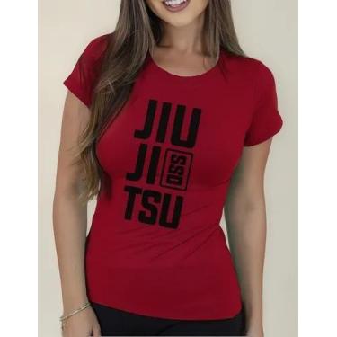 Imagem de Camisa Camiseta Feminina Masculina Adulto Algodão Luta Jiu Jitsu OSS M