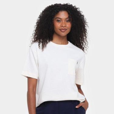 Imagem de Camiseta Hering Básica Feminina, Bege, M