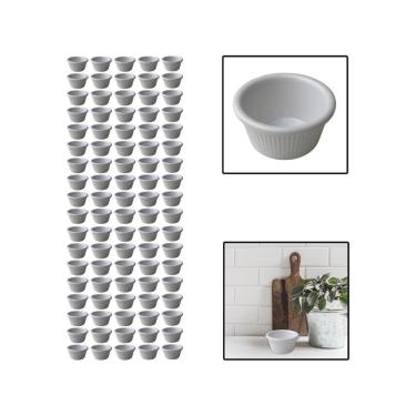 Imagem de Kit 90 Molheiras De Melamina Shoyu Molhos Ketchup 8 Cm 80Ml