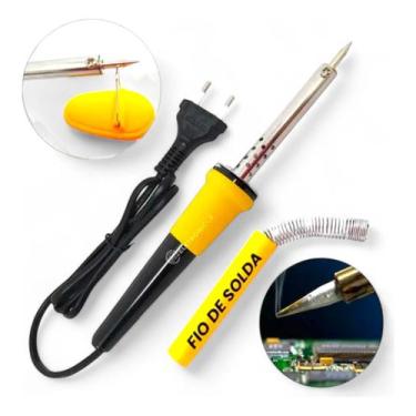 Imagem de Ferro De Solda Soldar 40W 220v Ponta Elétrico Profissional - BESTFER