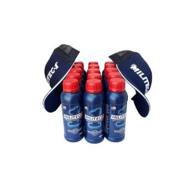 Imagem de Caixa com 15 unidades Militec-1 200ml Original mais 2 Bonés Militec